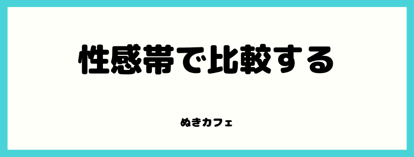 性感帯で比較